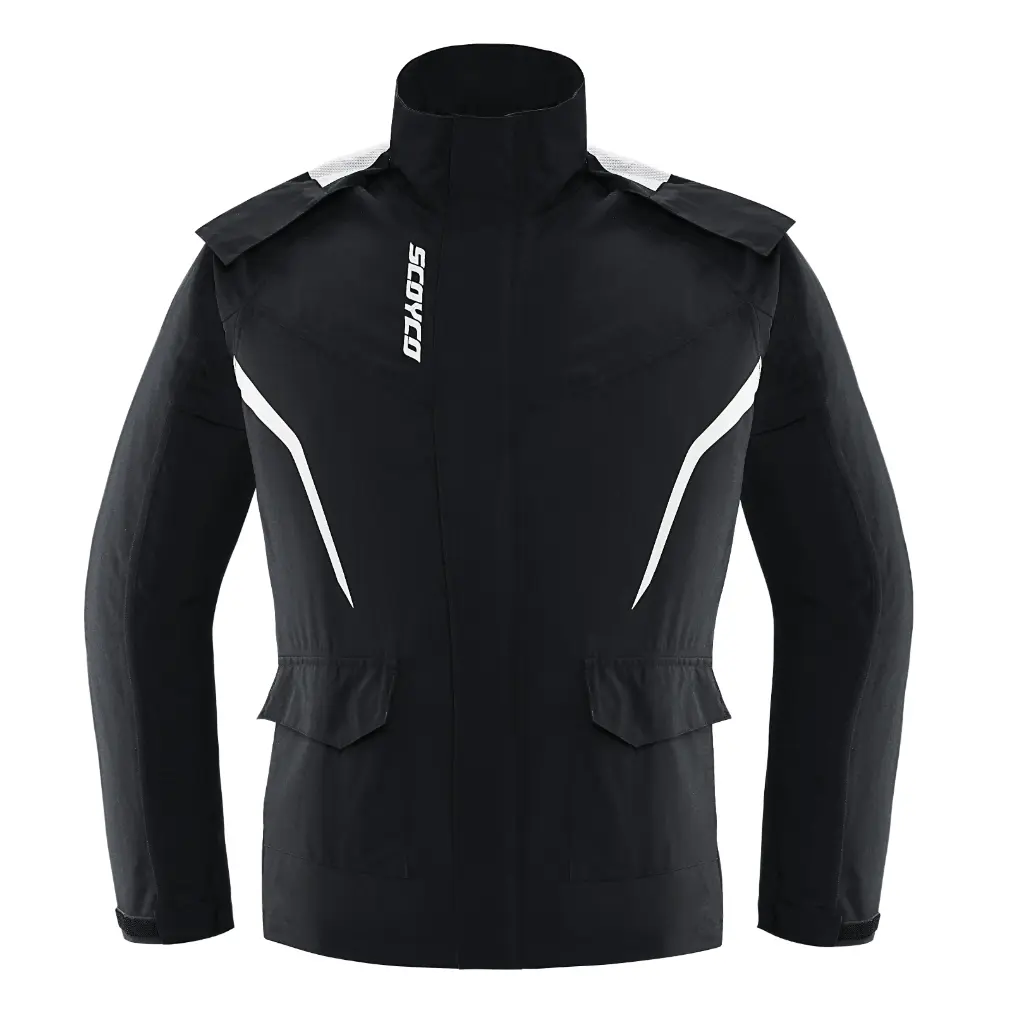 CHAQUETA IMPERMEABLE PARA MUJER RC10  / COLOR NEGRO / TALLA M
