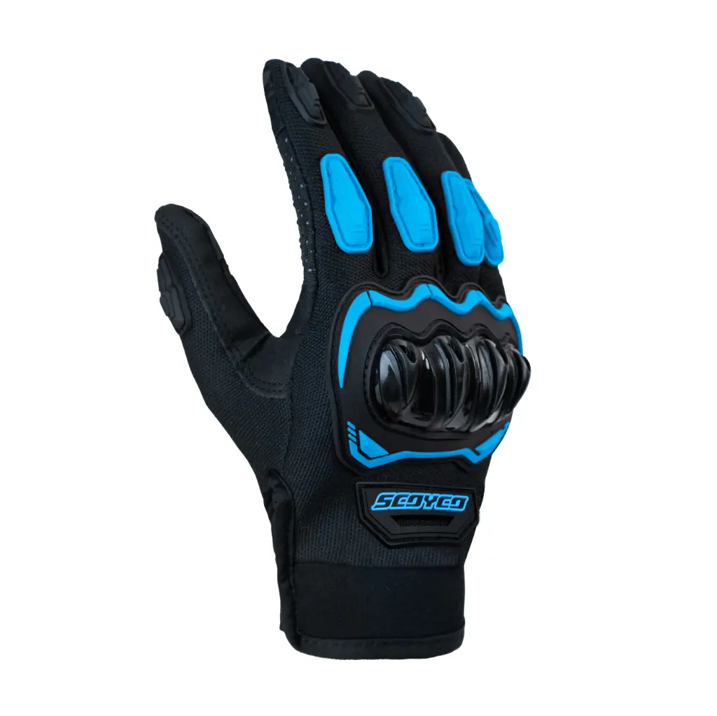 GUANTES DE MOTOCICLETA PARA HOMBRE/ COLOR AZUL / TALLA S