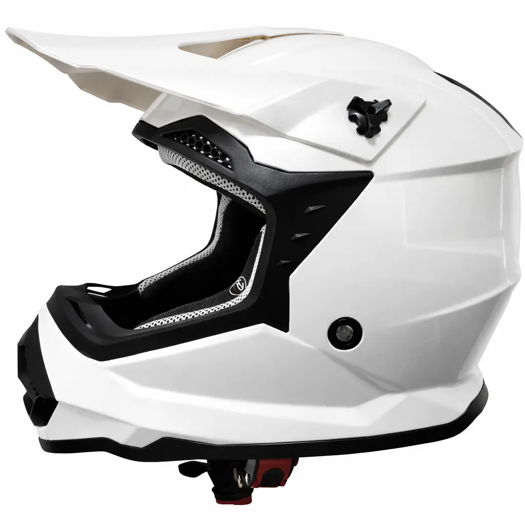 CASCO MOTOCROSS ABIERTO BLANCO PERLA - M