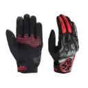 GUANTES DE MOTO / PRIMAVERA Y VERANO - MC122 / COLOR ROJO  / TALLA XL